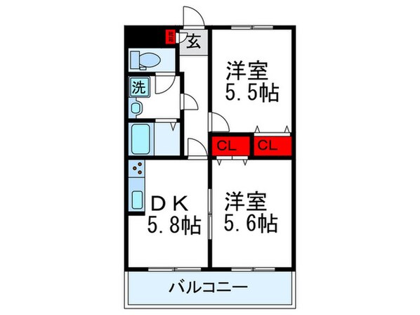 ハイツウエノの物件間取画像